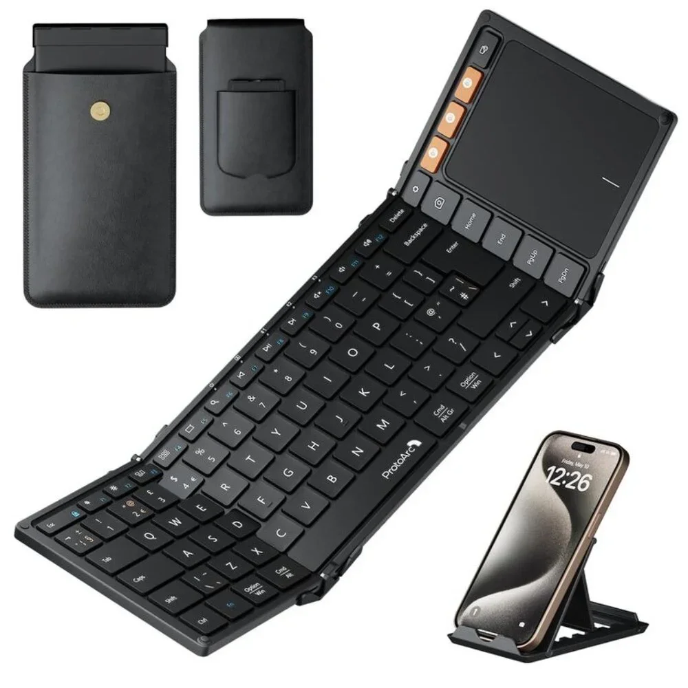 ProtoArc XK01 TP Foldable Bluetooth Keyboard | Touchpad | Portable Keyboard